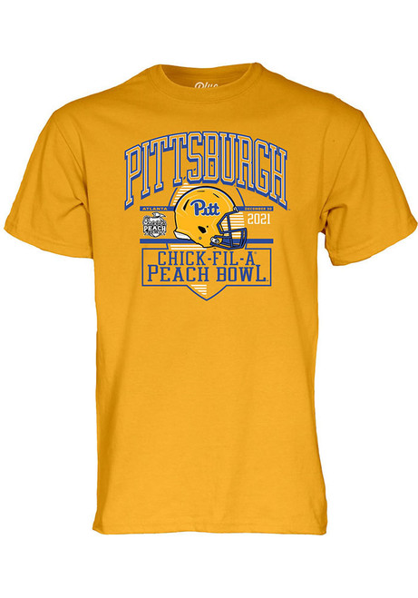 Pitt Panthers 2021 Peach Bowl Bound Short Sleeve T Shirt - Gold