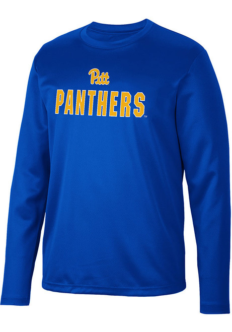 Mens Pitt Panthers Blue Colosseum Reed Long Sleeve T-Shirt