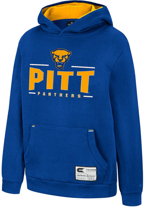 Youth Pitt Panthers Blue Colosseum Lead Guitarists Long Sleeve Hooded Sweatshirt