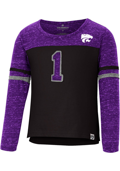 Toddler Girls K-State Wildcats Purple Colosseum Mary Long Sleeve T Shirt