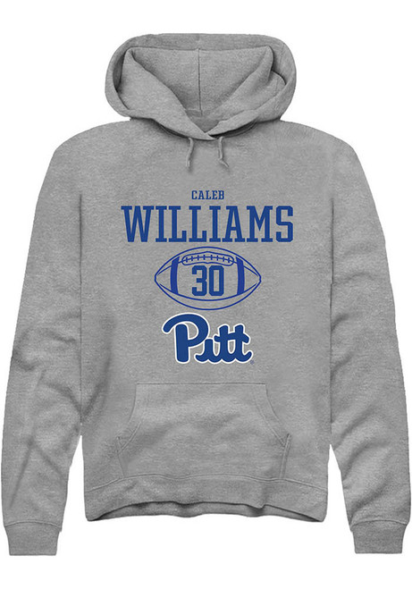 Caleb Williams Rally Mens Graphite Pitt Panthers NIL Sport Icon Hooded Sweatshirt