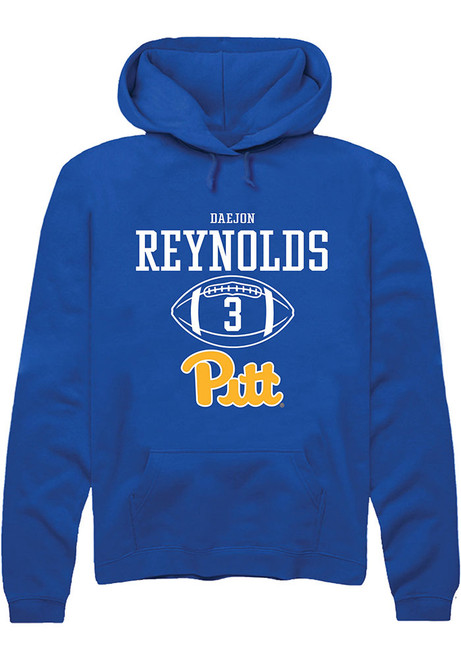 Daejon Reynolds Rally Mens Blue Pitt Panthers NIL Sport Icon Hooded Sweatshirt