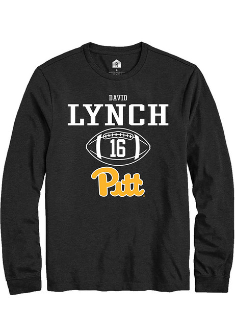 David Lynch Rally Mens Black Pitt Panthers NIL Sport Icon Tee