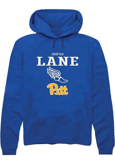 Endeyah Lane Rally Mens Blue Pitt Panthers NIL Sport Icon Hooded Sweatshirt