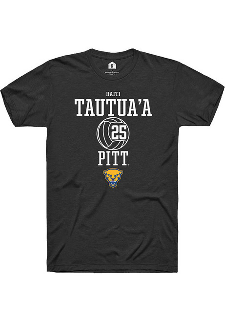 Haiti Tautua’a Black Pitt Panthers NIL Sport Icon Short Sleeve T Shirt