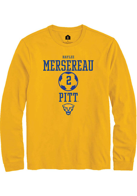 Haylee Mersereau Rally Mens Gold Pitt Panthers NIL Sport Icon Tee