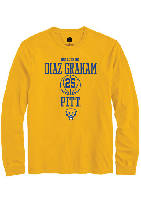 Guillermo Diaz Graham Rally Mens Gold Pitt Panthers NIL Sport Icon Tee