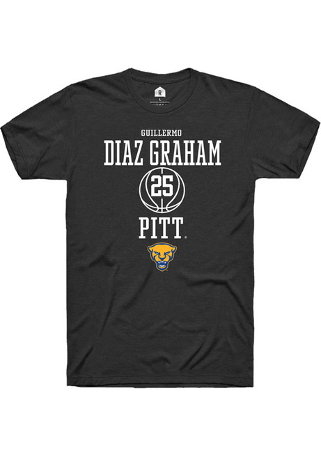 Guillermo Diaz Graham Black Pitt Panthers NIL Sport Icon Short Sleeve T Shirt