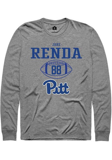 Jake Renda Rally Mens Graphite Pitt Panthers NIL Sport Icon Tee