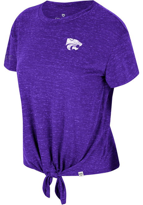 K-State Wildcats Purple Colosseum Tie Short Sleeve T-Shirt
