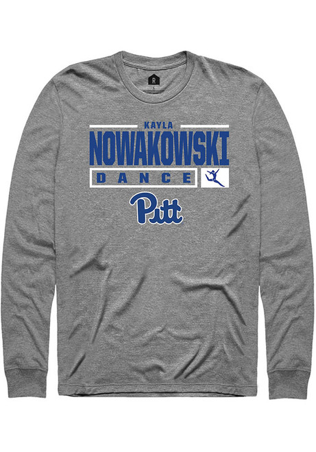 Kayla Nowakowski Rally Mens Graphite Pitt Panthers NIL Stacked Box Tee