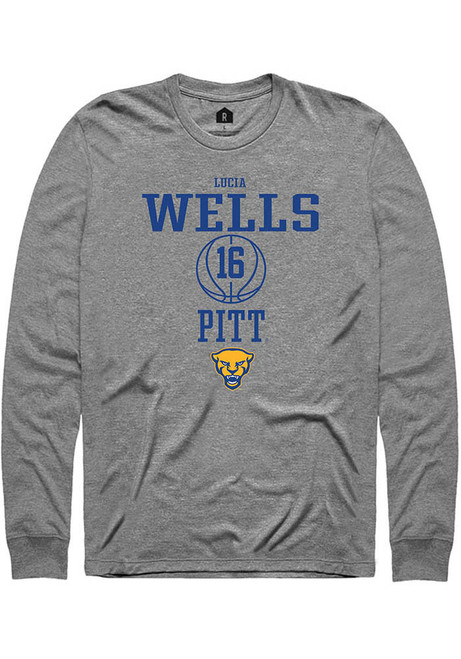 Lucia Wells Rally Mens Graphite Pitt Panthers NIL Sport Icon Tee