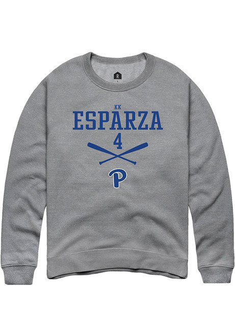 Kk Esparza Rally Mens Graphite Pitt Panthers NIL Sport Icon Crew Sweatshirt