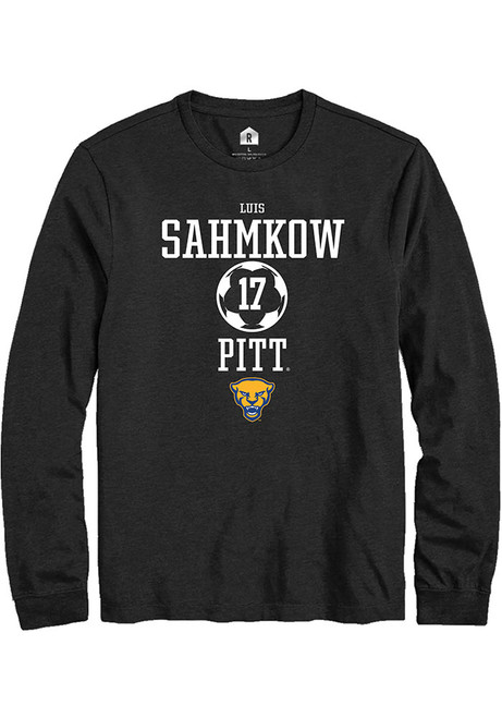 Luis Sahmkow Rally Mens Black Pitt Panthers NIL Sport Icon Tee