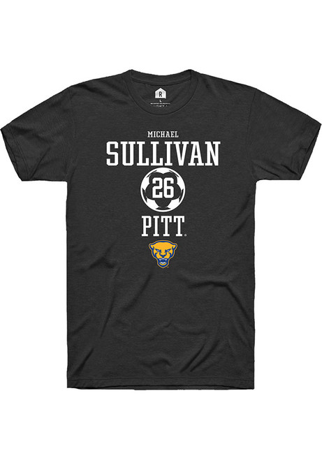 Michael Sullivan Black Pitt Panthers NIL Sport Icon Short Sleeve T Shirt