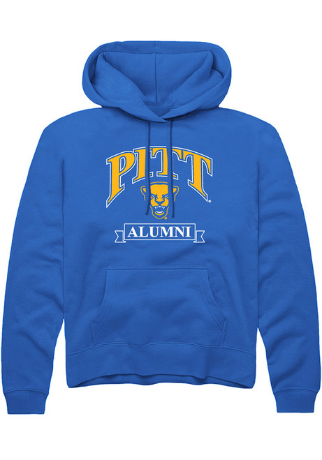 Mens Pitt Panthers Blue Rally Alumni Banner Hooded Sweatshirt