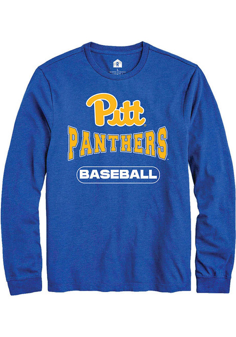 Mens Pitt Panthers Blue Rally Baseball Tee