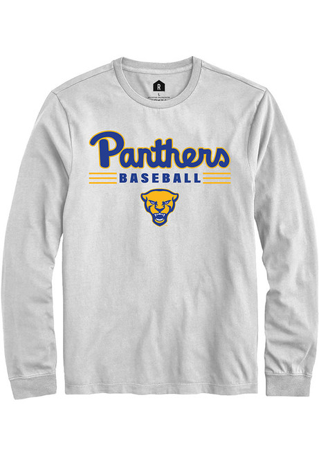 Mens Pitt Panthers White Rally Baseball Tee