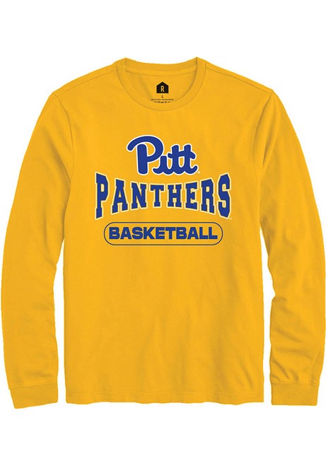 Mens Pitt Panthers Gold Rally Basketball Tee