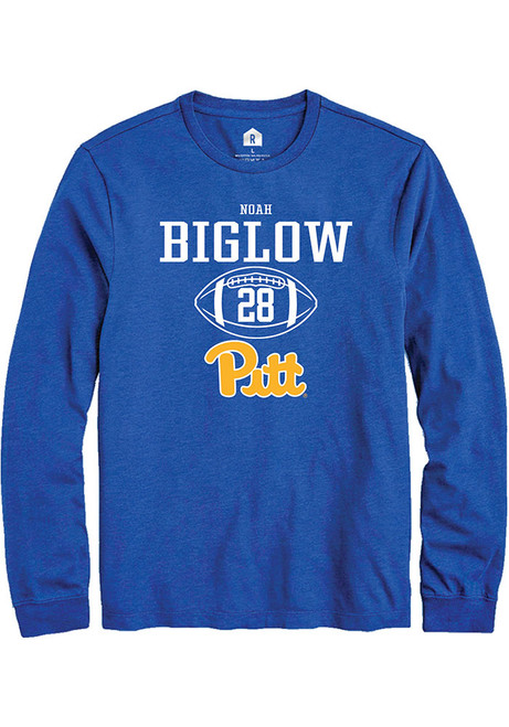 Noah Biglow Rally Mens Blue Pitt Panthers NIL Sport Icon Tee