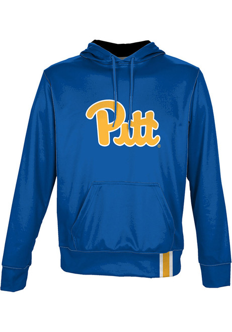 Youth Pitt Panthers Blue ProSphere Solid Long Sleeve Hooded Sweatshirt