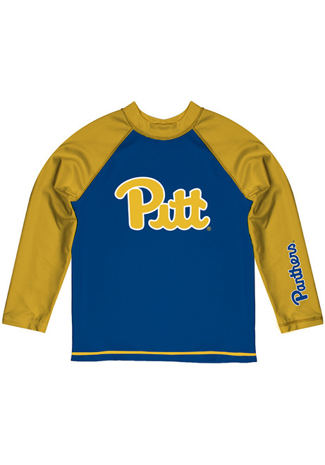 Toddler Pitt Panthers Blue Vive La Fete Rash Guard Long Sleeve T-Shirt