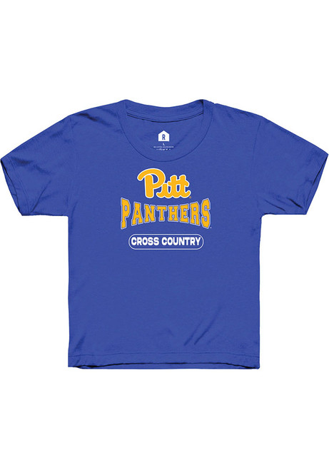 Youth Pitt Panthers Blue Rally Cross Country Short Sleeve T-Shirt