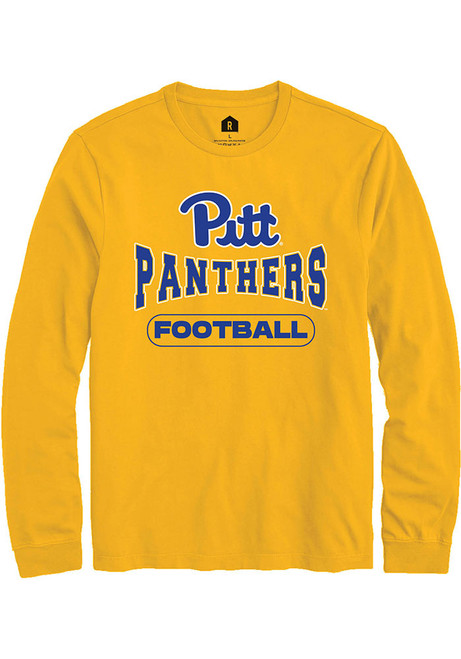 Mens Pitt Panthers Gold Rally Football Tee