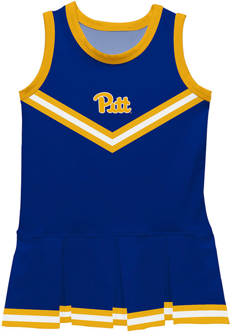 Toddler Girls Pitt Panthers Blue Vive La Fete Britney Dress Cheer Sets