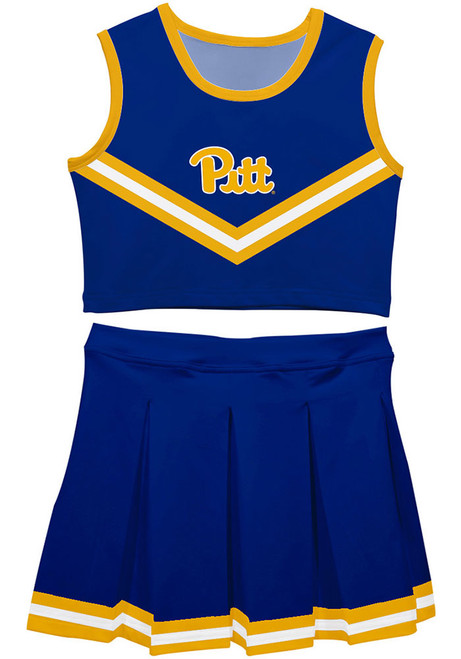 Toddler Girls Pitt Panthers Blue Vive La Fete Ashley 2 Pc Cheer Sets