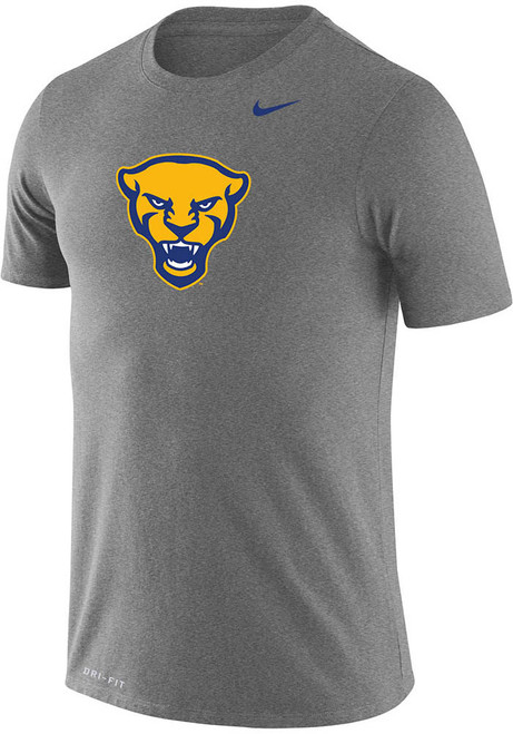 Pitt Panthers Grey Nike Mascot Short Sleeve T Shirt