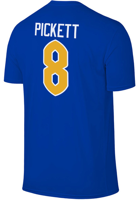 Kenny Pickett The Victory Mens Blue Pitt Panthers Number 8 Player T Shirt