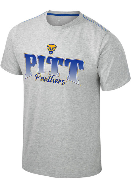 Pitt Panthers Grey Colosseum Roy Short Sleeve T Shirt