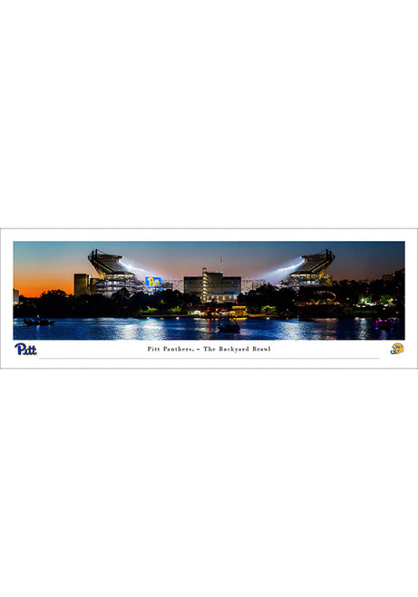 Gold Pitt Panthers Football Stadium Tubed Unframed Poster