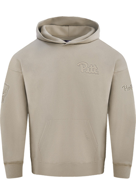 Mens Pitt Panthers Tan Pro Standard Neutral Long Sleeve Fashion Hood