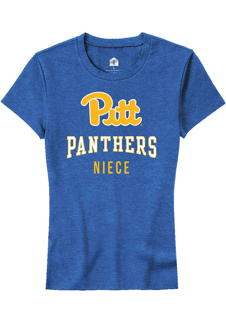 Pitt Panthers Blue Rally Niece Short Sleeve T-Shirt