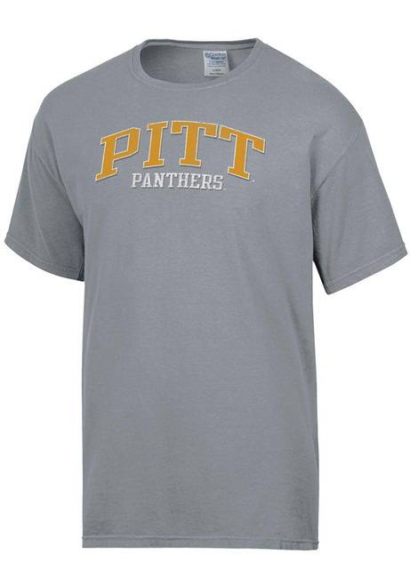 Pitt Panthers Charcoal ComfortWash Garment Dyed Short Sleeve T Shirt