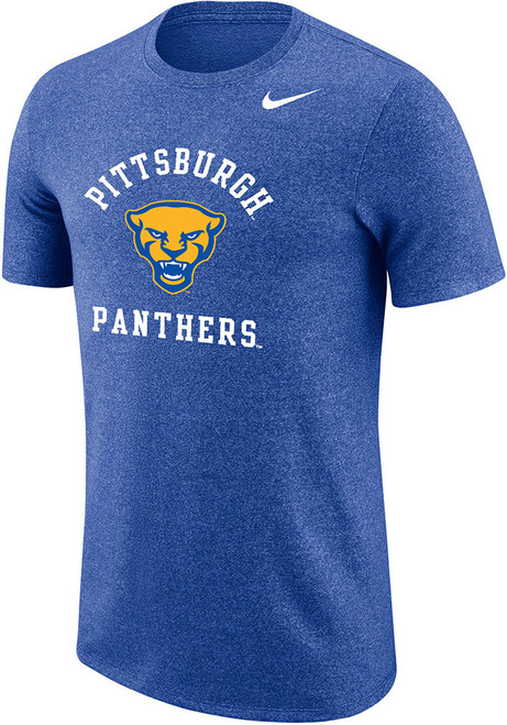 Pitt Panthers Blue Nike Marled Short Sleeve T Shirt