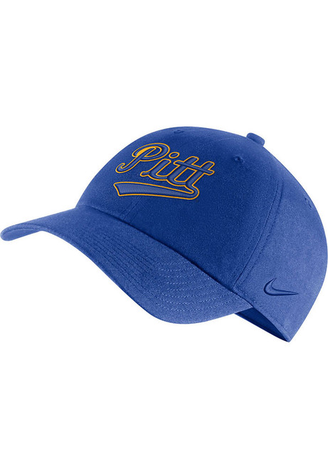 Nike Blue Pitt Panthers Wordmark Logo Adjustable Hat