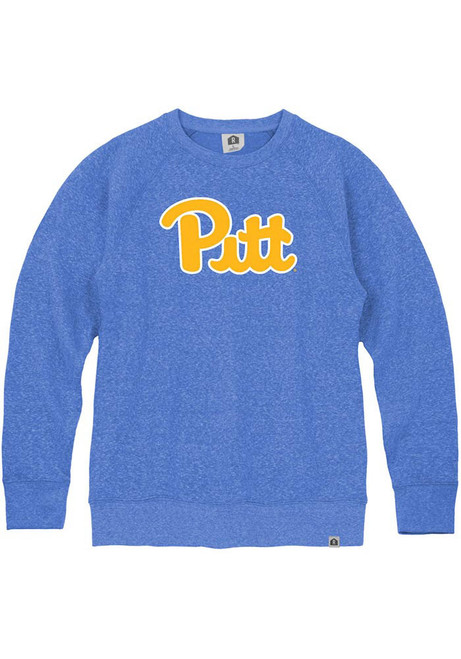 Mens Pitt Panthers Blue Rally Triblend Fashion Sweatshirt