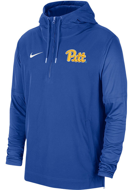 Mens Pitt Panthers Blue Nike Sideline Coach Light Weight Jacket