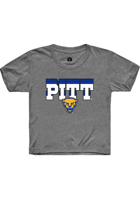 Youth Pitt Panthers Grey Rally Repeat Short Sleeve T-Shirt