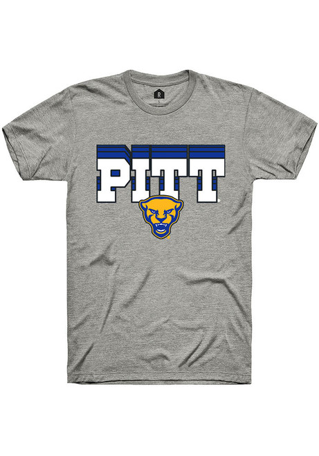 Pitt Panthers Grey Rally Repeat Short Sleeve T Shirt