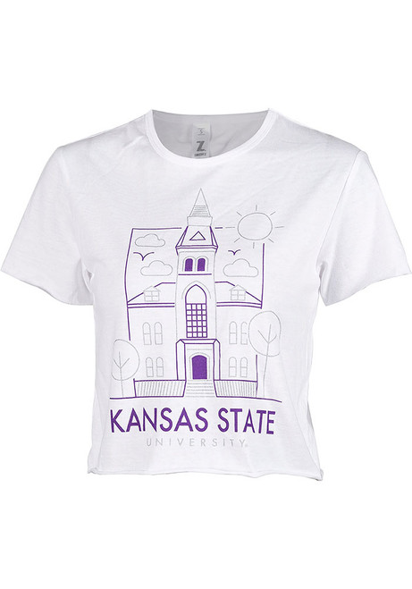 K-State Wildcats Landmark Short Sleeve T-Shirt - White