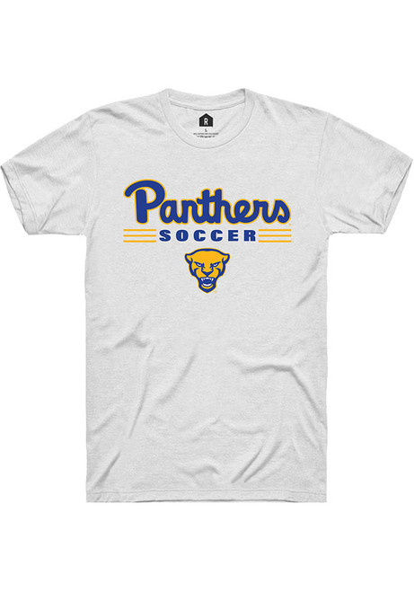 Pitt Panthers White Rally Soccer Short Sleeve T Shirt