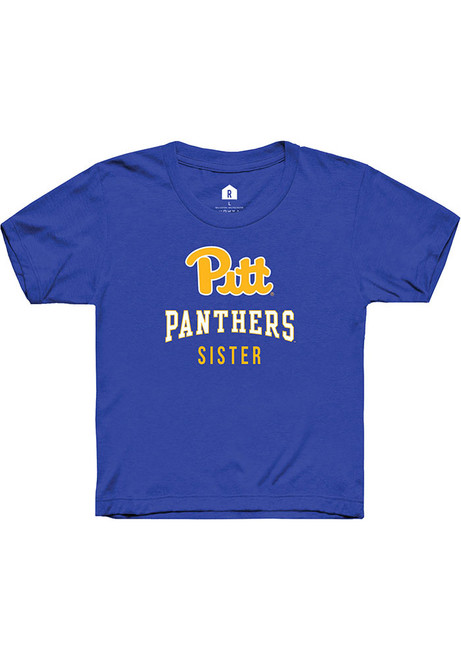 Youth Pitt Panthers Blue Rally Sister Short Sleeve T-Shirt