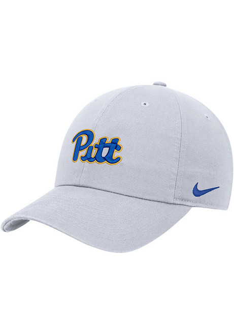 Nike White Pitt Panthers Club Unstructured Adjustable Hat