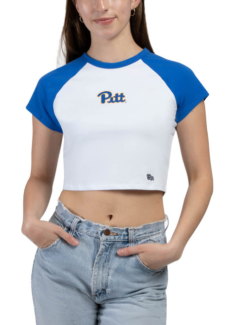 Pitt Panthers White Hype and Vice Homerun Short Sleeve T-Shirt