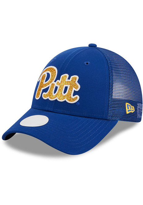 Pitt Panthers New Era Logo Sparkle 9FORTY Womens Adjustable Hat - Blue