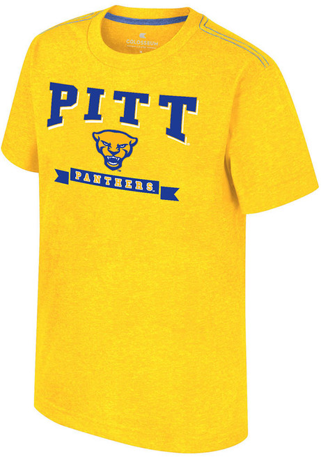 Youth Pitt Panthers Gold Colosseum Will Short Sleeve T-Shirt